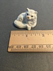 Vintage Hagen Renaker Ceramic Minature Persian Cat White Laying Down
