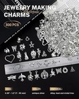 300 Pcs Wholesale Bulk Tibetan Silver Jewelry Charms - Mixed Smooth Pendants For