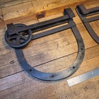 Antique Sliding Barn Door Hardware Architectural Cast Track Rollers   Bracket