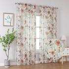 84 Inch Sheer Curtains Lbs Floral Drapes  2 Panels Lbs Living Room  Multicolor
