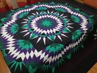 King  Size  Machine Pieced And Quilted  Patchwork Quilt 155