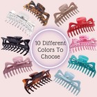 Parcelona French Classic Jumbo Large 5 1 2  Celluloid Hair Claw Clip For Women
