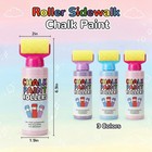 Eaasty 18 Pcs Roller Sidewalk Paint 1 Count  pack Of 18   Pink  Blue  Purple
