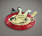 Lions Club Pin Curling Lions Fairbanks Alaska Vintage