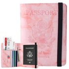 Rfid Blocking Passport Holder Cover Travel Wallet Pu Leather Passport Book Case