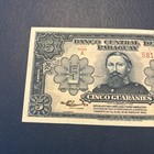 Paraguay - 5 Guaranies- 1952