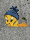 Looney Tunes Tweety Bird Fleece Half Zip Hoodie Sweatshirt Xl Gray Autumn Leaves