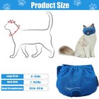3 Pieces Cat Muzzles Breathable Mesh Muzzles Cat Grooming Restraint Bags With   