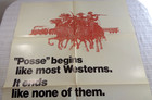 Posse Movie Poster 1975 - One Sheet Original - Kirk Douglas Vg 