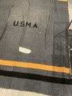 Original 1940s Usma West Point Issue Black  Grey   Gold Wool Blanket