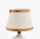 Vintage Miniature Dollhouse Electrified White Table Lamp Works