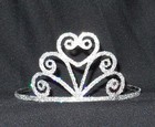 New Metal Hologram Glitter Tiara Dance Dress Up Beauty Pageant Crown Ballerina