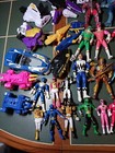 Huge Lot Of Vintage Power Rangers Zords Vehicles Figures Bandai Mmpr