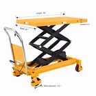 Apollolift 1760lbs Heavy Duty Hydraulic Double Scissor Lift Table Dolly Cart 59 
