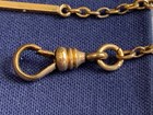 Antique 1 20 12k Gold Filled Pocket Watch Fob Vest Chain 15 5  Long Link Jewelry