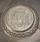 Vintage Parisian Iranian Tinned Copper Wall Plate- Ghalamzani Persepolis Art 8   
