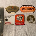 Lot Of 6 Vintage International Foreign Hotel Travel Luggage Labels Japan  Taiwan