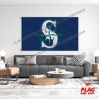 Seattle Mariners 3x5 Ft Flag Banner Mlb World Series Vintage Free Shipping