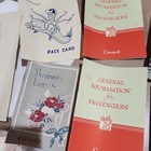 Vintage 1950s Cunard Line Ephemera Master Lot - Rms Queen Mary Log  Tickets