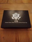 1998-s United States Mint 5-coin Premier Silver Proof Set With Coa