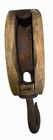 Large Antique Wooden Pulley Barn Or Marine Nautical 12 X 5 25 Inches 