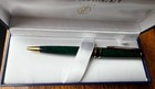 Waterman  Prussian  Green   Gold  Trim  Prussian Green Ball Pen New In Box Med 