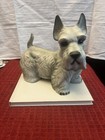 Vintage Gray  Ceramic Dog Figure Scottish Terrier Made In Japan 8     In Length