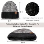 Winter Beanie Hat Scarf Touch Screen Gloves Set 3 Pcs Soft Warm Outdoor Sports