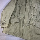 Vintage Us Army Jacket Mens Large Green 1951 Field Coat With Liner Korean War