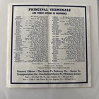 Coorddinated Rail-bus Time Table For California  Santa Fe 1953