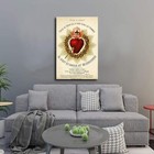 Sacred Heart Of Jesus - Auguste Martin Poster Canvas Print Aesthetic Artwork