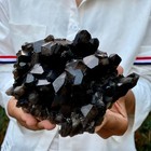 1 9lb New Black Phantom Quartz Crystal Cluster Mineral Specimen Spiritual The
