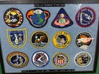 Apollo Mission Patch Set Framed 12pc Nasa Souvenir Display 3 Inch
