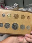1951 British Proof Set 10 Coins In Page