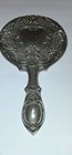 Antique Mirror Victorian Silver Plated Vanity Hand Mirror 9 5  Heavy