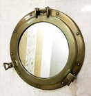 12   Handmade Brass Antique Porthole Mirror Ship Boat Window Wall Porthole