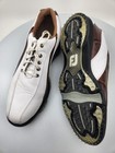  new footjoy Men s Icon Spikeless Golf Shoes 52283  white brown     choose Size 
