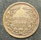 1863 F-235 269 Cwt Liberty   Union For Ever Patriotic Civil War Token La37