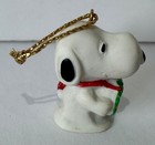 Vintage Tiny Miniature Snoopy Peanuts Plastic Christmas Ornament Wreath 1990s