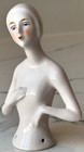 Antique German Porcelain Pin Cushion Half Doll 4  Rare Vintage Collectible Gifts