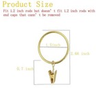 16 Pcs Curtain Rings With Clips  Window  Assorted Colors   Sizes 