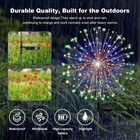 120 Led Solar Firework Lights 8pc Outdoor Garden Decor Waterproof Path Lawn Lamp