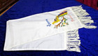 Wwii Original  Silk Scarf Luzon Philippines Wwii Embroidered Bird Theater Made