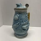 Vtg 1990 Avon 8 5  Ceramic Freshwater Fishing Mug stein  Handcrafted In Brazil