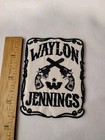 Waylon Jennings Wanted 3 5 X 2 75 Inch Iron On Patch