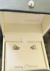 Disney Parks Mickey Mouse Silver Earrings Nib