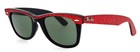 New Nos Vintage Ray-ban B l  5022 50mm Red Black Wayfarer Sunglasses Usa Unisex
