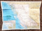 National Geographic Original Apr 1992 Map The Making Of Canada British Columbia