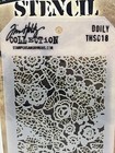 Tim Holtz Layered Stencil 4 125 Inch X 8 5 Inch-doily Flowers Lace Ths018