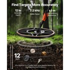 Waterproof Metal Detector 12  Professional Lcd Gold Finder For Adults Ip68